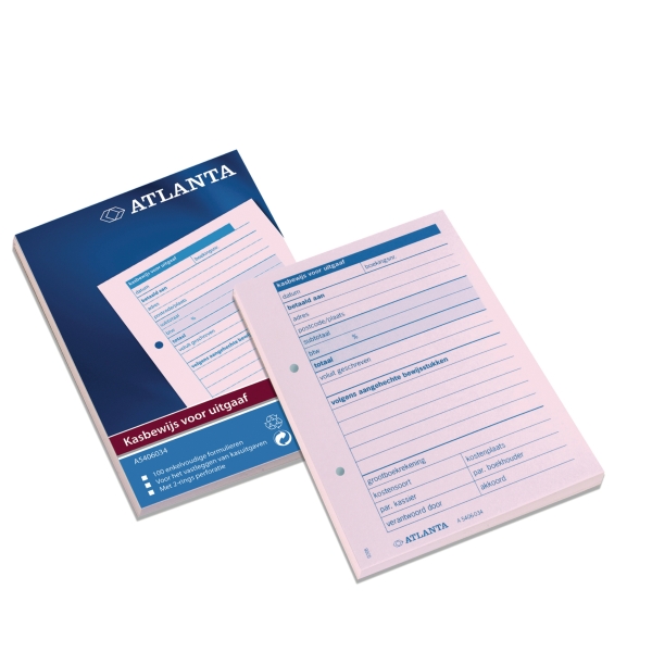 Jalema Atlanta company formulars order note book spent pink paper 100 pages