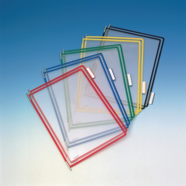 Tarifold 114009 panelen voor displaysysteem in metaal/PVC assorti - pak van 10