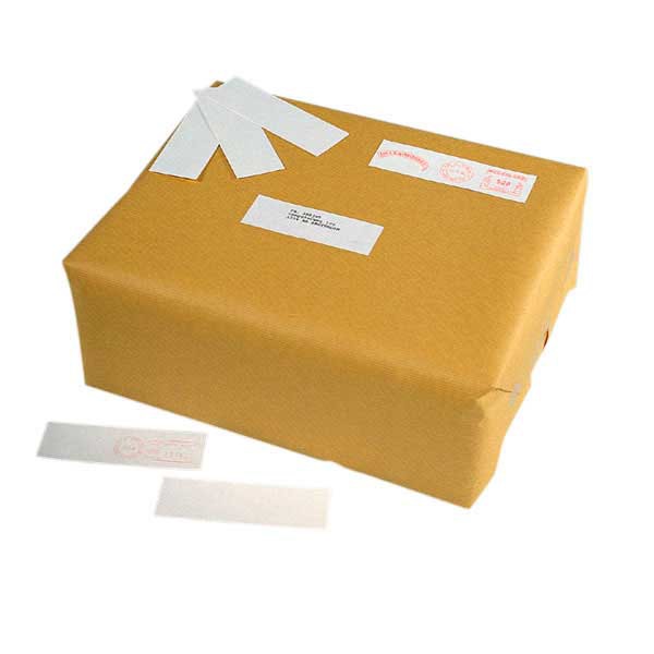 Franking labels for shipment 163x43mm white - box of 500