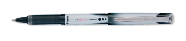 Pilot V-Ball roller met metalen punt met grip 0,5mm zwart