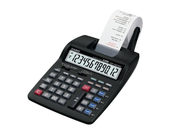 Casio HR-150TEC print calculator black/red 2,0 speed - 12 numbers