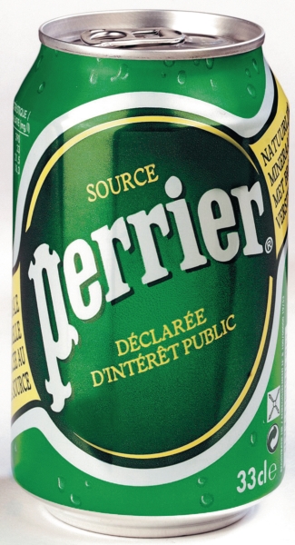 Perrier sparkling water can 33 cl - pack of 24