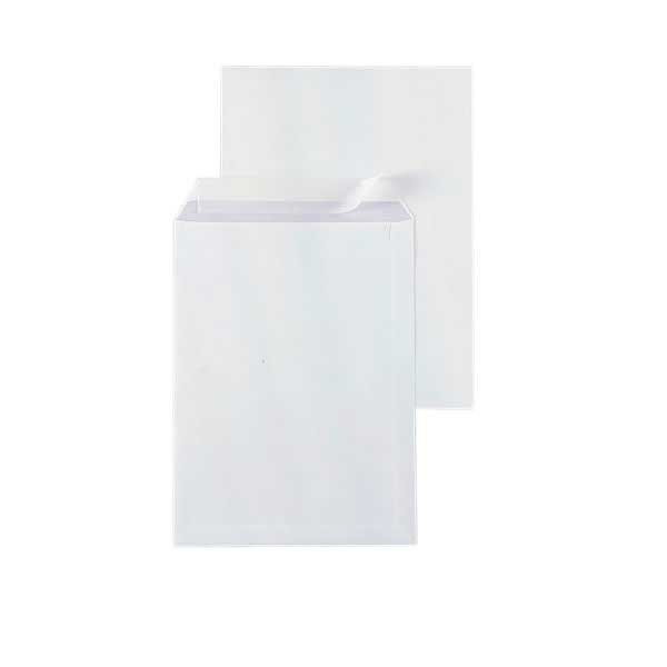 Bags 229x324mm peel and seal 120g extra white - box of 250