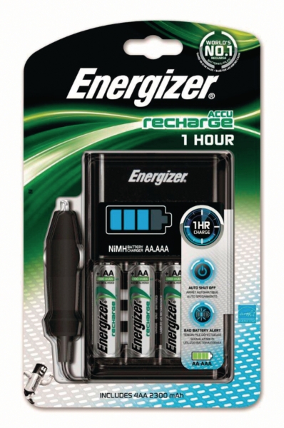 Energizer batteries charger 1-hour - 4xAA/AAA