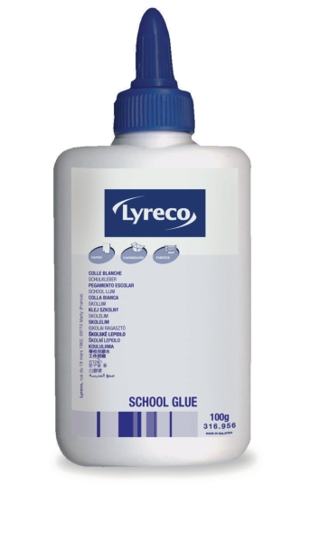 Lyreco polyvalent craft glue flacon 100 ml white