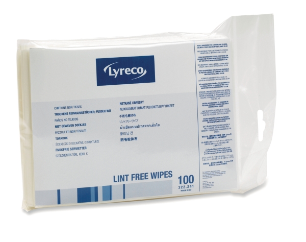 Lyreco lint-free wipes - pack of 100