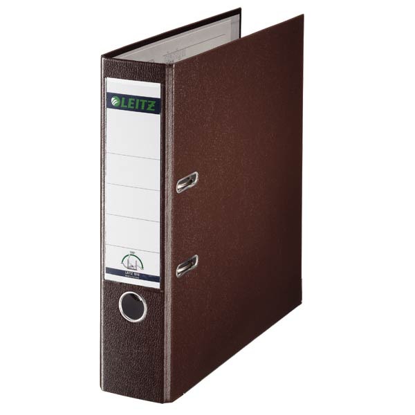 Leitz 1010 lever arch file PP 8 cm spine brown