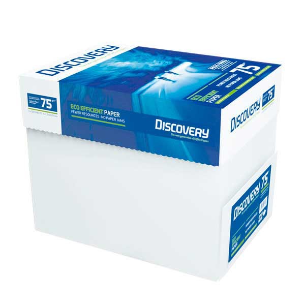 Discovery ecologisch wit papier A4 75g - doos van 2500 vellen