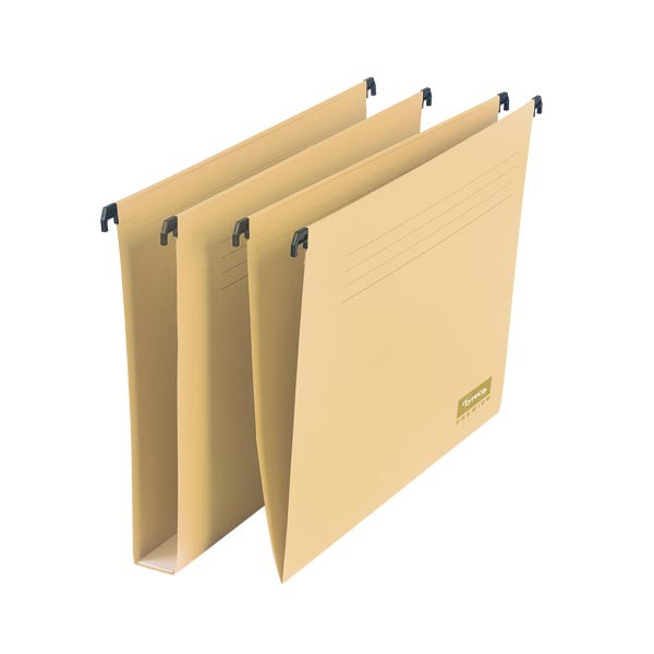 Lyreco Premium suspension files for drawers folio V sand - box of 25