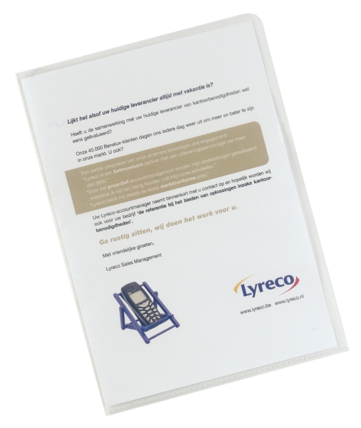 Lyreco L-folder A5 PP 12/100e transparent - pack of 100