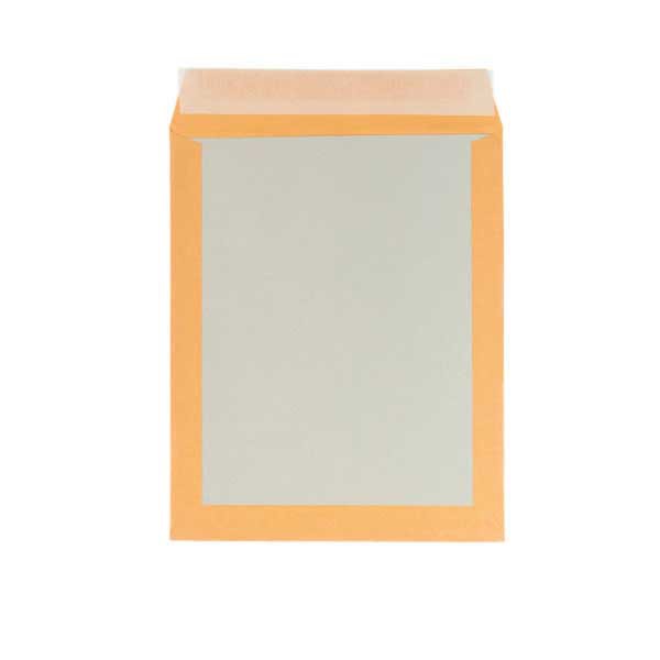 Bags cardboard back 380x450mm peel and seal 120g brown - box of 100