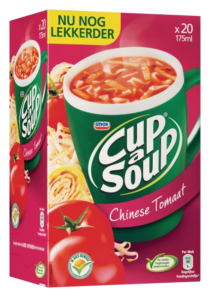 Cup-a-soup zakjes soep Chinese tomaat - doos van 21