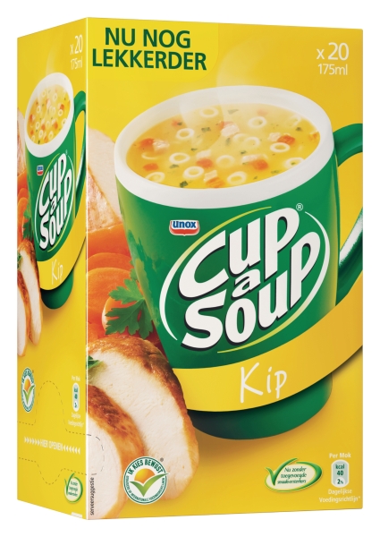 Cup-a-soup zakjes soep kip - doos van 21