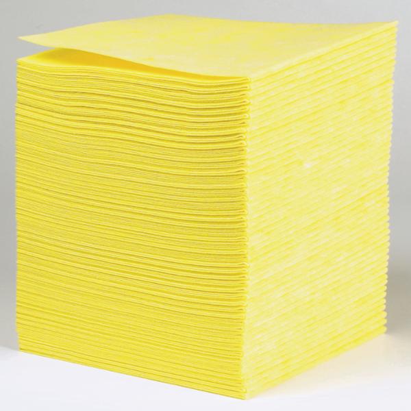 Cleaning cloth non-woven 38x40cm yellow - pack of 100