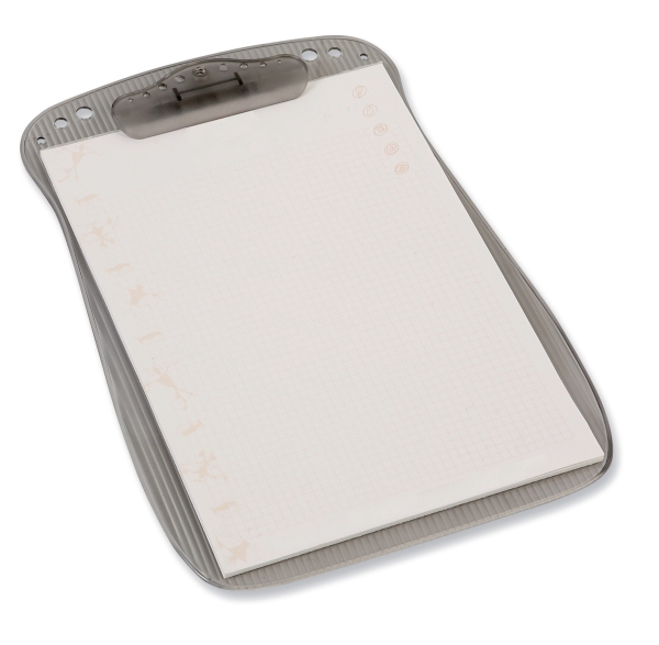 Clipboard acryl 23x31,5 cm transparent black