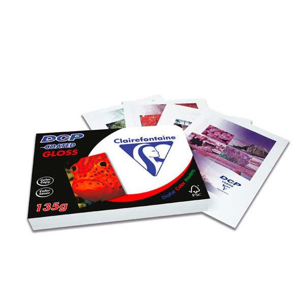 Clairefontaine DCP Coated Glossy Paper A4 135gsm White - 1 Ream of 250 Sheets