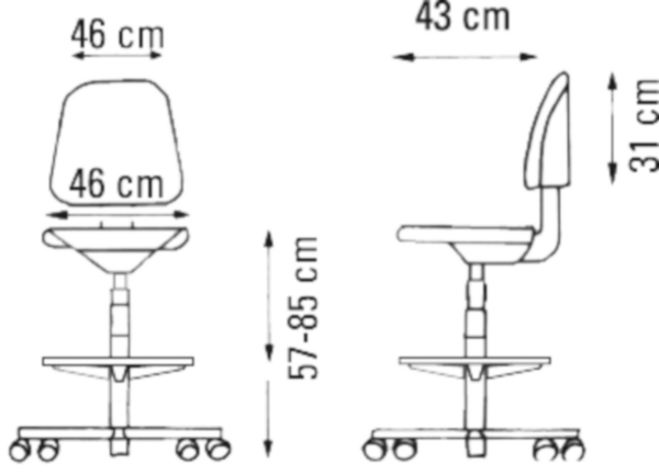 Prosedia Duty Draft technical chair polyurethane