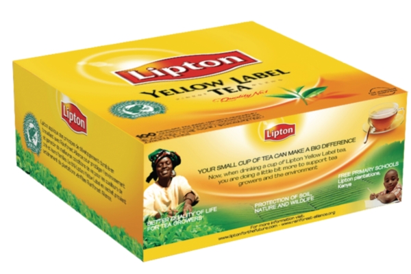 Lipton theezakjes Yellow Label - doos van 100