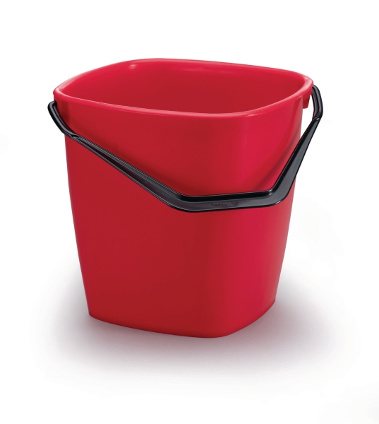 Durable bucket 14l red