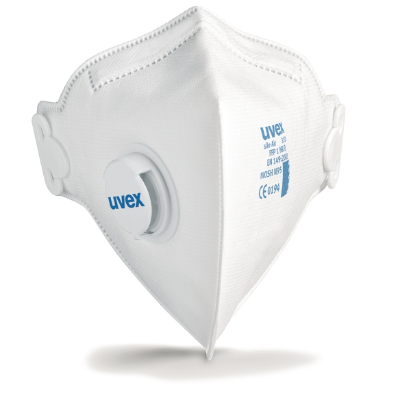 Uvex respirator mask with valve FFP 1 flatfold - box of 15 pieces