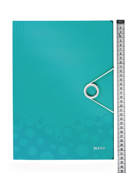 Leitz 4599 WOW 3-flap folder ice blue