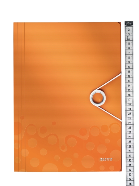 Leitz 4599 WOW 3-flap folder orange