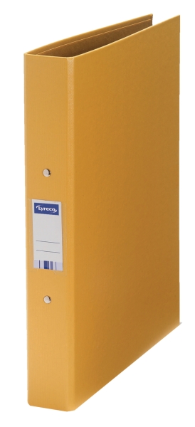 Lyreco 2-ring binder PP 25 mm yellow