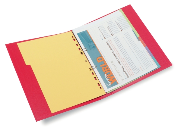 Lyreco 2-ring binder PP 25 mm red