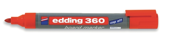 Edding 360 niet-permanente marker ronde punt rood