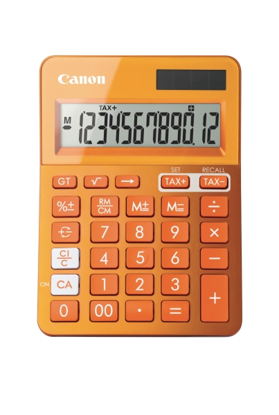 CANON LS-123K zakrekenmachine oranje - 12 cijfers