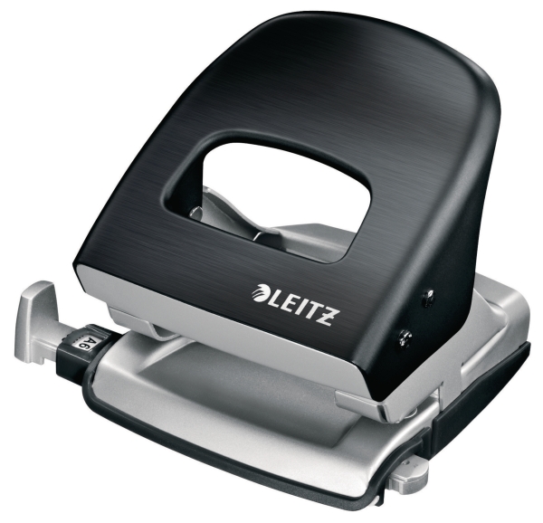 Leitz Style  2-hole punch 30 sheets - black