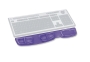 Fellowes 9183601 Health-V Chrystal keyboard wrist rest gel violet