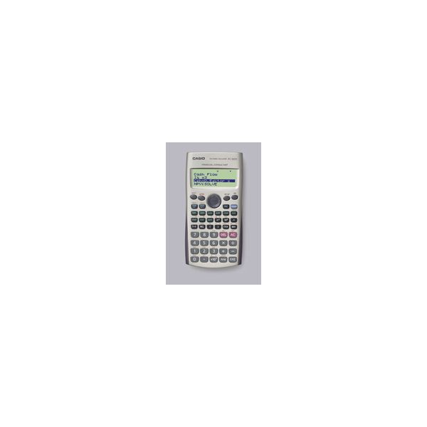 Calculatrice financière Casio FC 100V - 4 lignes - 12 chiffres - grise