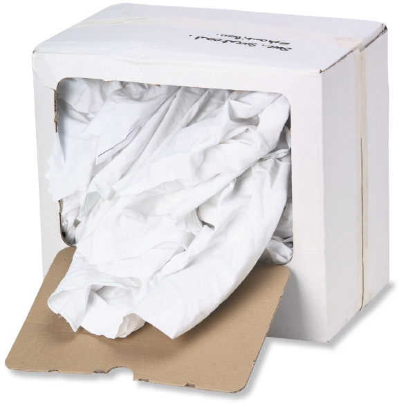 Chiffon qualité supérieure - ultra blanc - carton de 10 kg