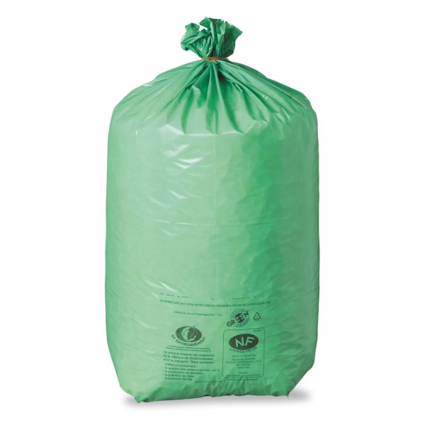Sac poubelle Green - NF Environnement - 110 L - 42µ - vert - 200 sacs