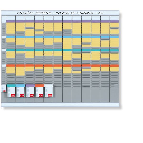 PLANORGA 10720 12-PANEL T-CARD PLANNER