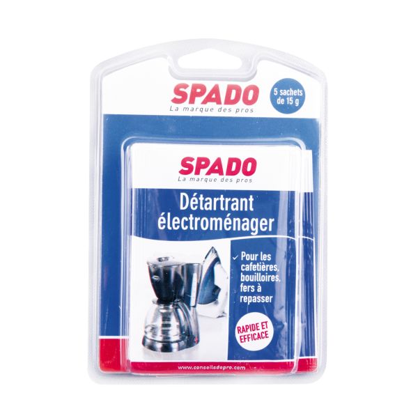 Détartrant Spado pour appareils électroménagers - paquet de 5 sachets