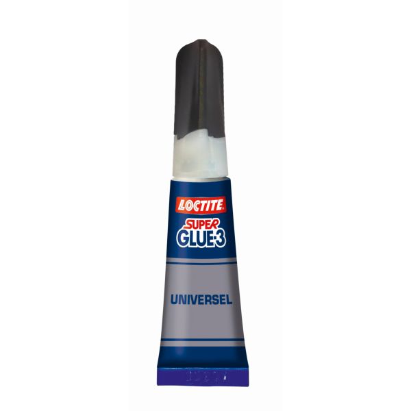 Colle forte liquide Loctite Super Glue-3 Universel - tube de 3 g