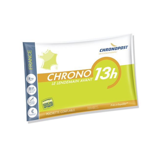 Enveloppe Chronopost Chrono 13h - 2 kg - lot de 20