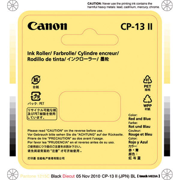 CANON CP13 II CALCULATOR INK ROLLER BLUE/RED
