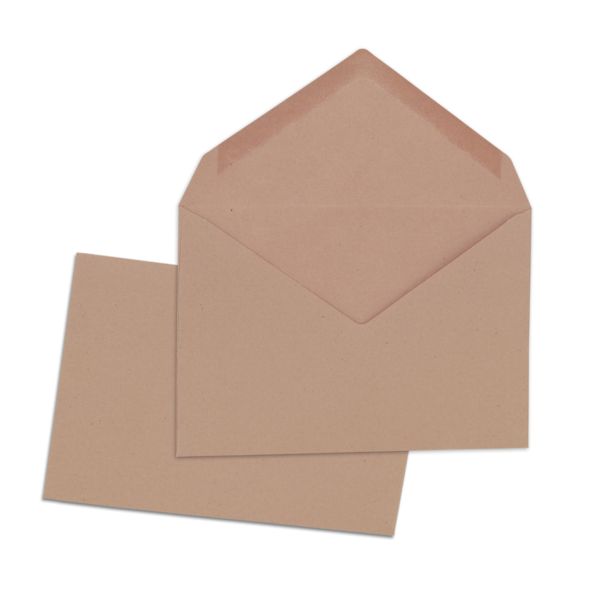 BOITE 500 ENVELOPPES ADMINISTRATIVES B6 72G PATTE TRIANGULAIRE GOMMEE BRUN