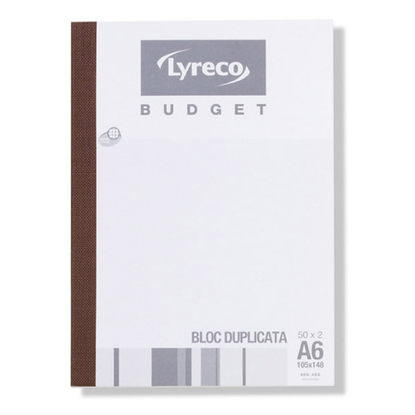 Carnet autocopiant Lyreco Budget - A5 - non imprimé - 3 plis