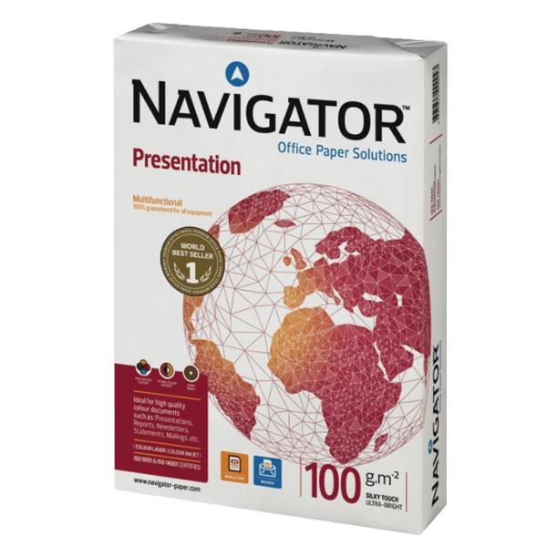 Papier blanc A4 Navigator Presentation - 100 g - ramette 500 feuilles