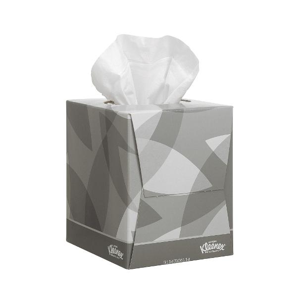 Mouchoir en papier Kleenex - boîte distributrice cubique de 88