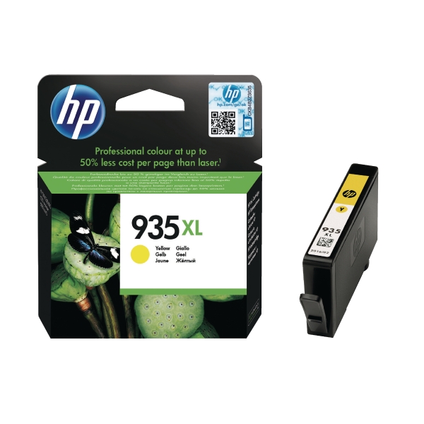 HP 935XL High Yield Yellow Original Ink Cartridge (C2P26AE)