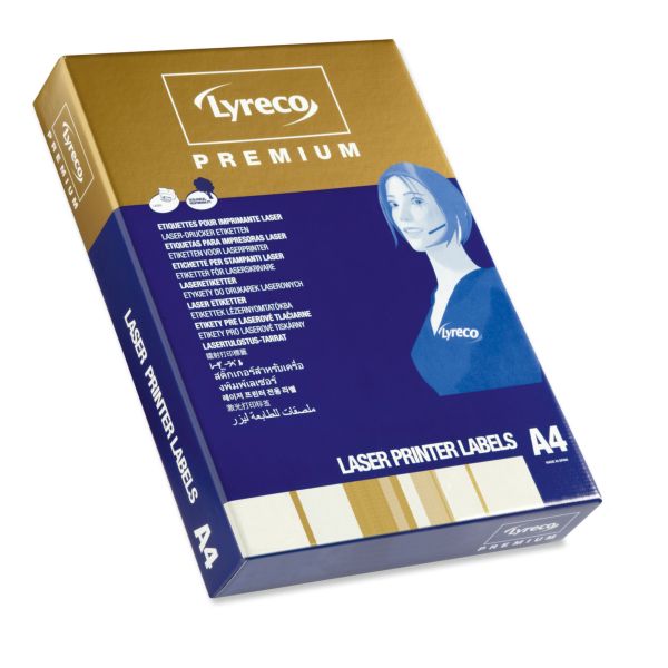 Lyreco Premium Laser Labels 63.5x38.1mm 21-Up White - Pack Of 250