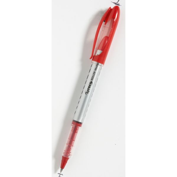 Lyreco Liquid Ink Rollerball Pen Medium Red - Pack Of 12