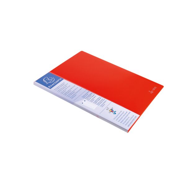 Exacompta Kreacover UpLine Opaque Polypropylene A4 Display Book, 20 Pocket Red