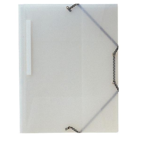 Exacompta A4 Elasticated Folder - White