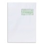 Pochette blanche recyclée 229 x 324 - 90 g siliconée fenêtre 50 x 100 - par 250